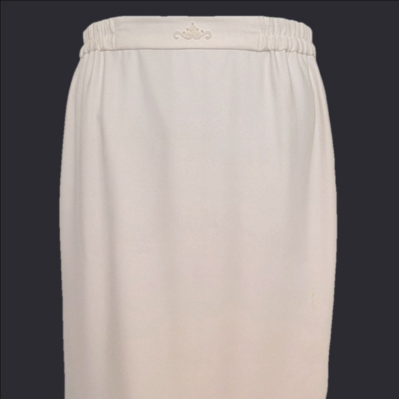 #164  R&M RICHARDS By KAREN WONG, IVORY EMBROIDERED JACKET& LONG SKIRT.Sz.12 - Picture 5 of 15